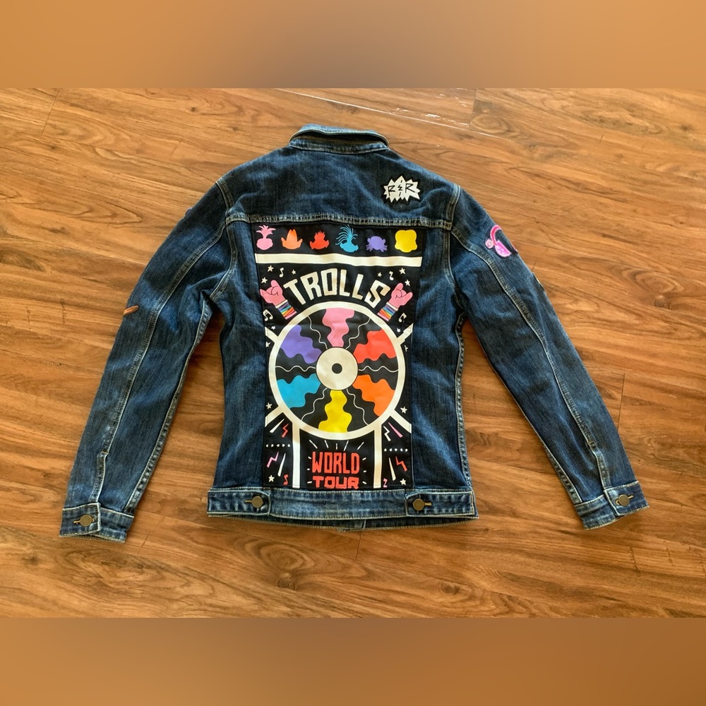 Stellar Trolls World Tour Movie Promo Jean Jacket Small